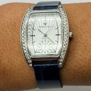Blue & Silver Crystal Bella & Rose Watch
